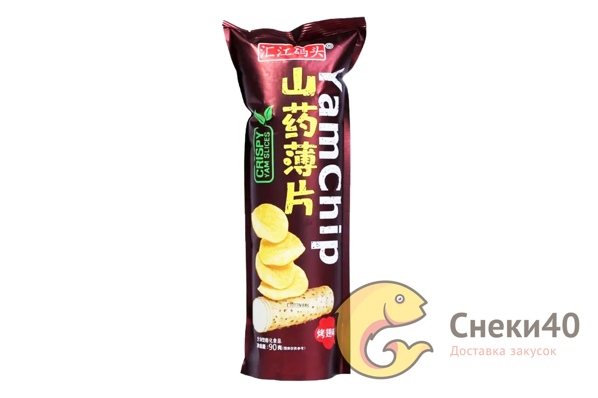 Чипсы из батата со вкусом жареных крылышек Huijiangmatou 90г Чипсы из батата со вкусом жареных крылышек Huijiangmatou 90г