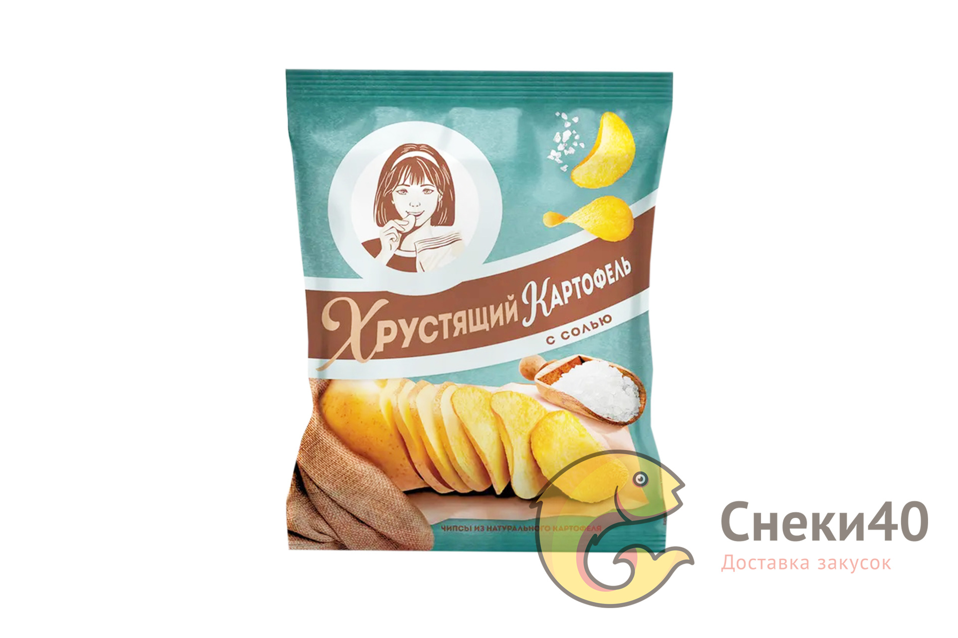 Чипсы Хрустящий картофель в ломтиках 70г Соль Чипсы Хрустящий картофель в ломтиках 70г Соль