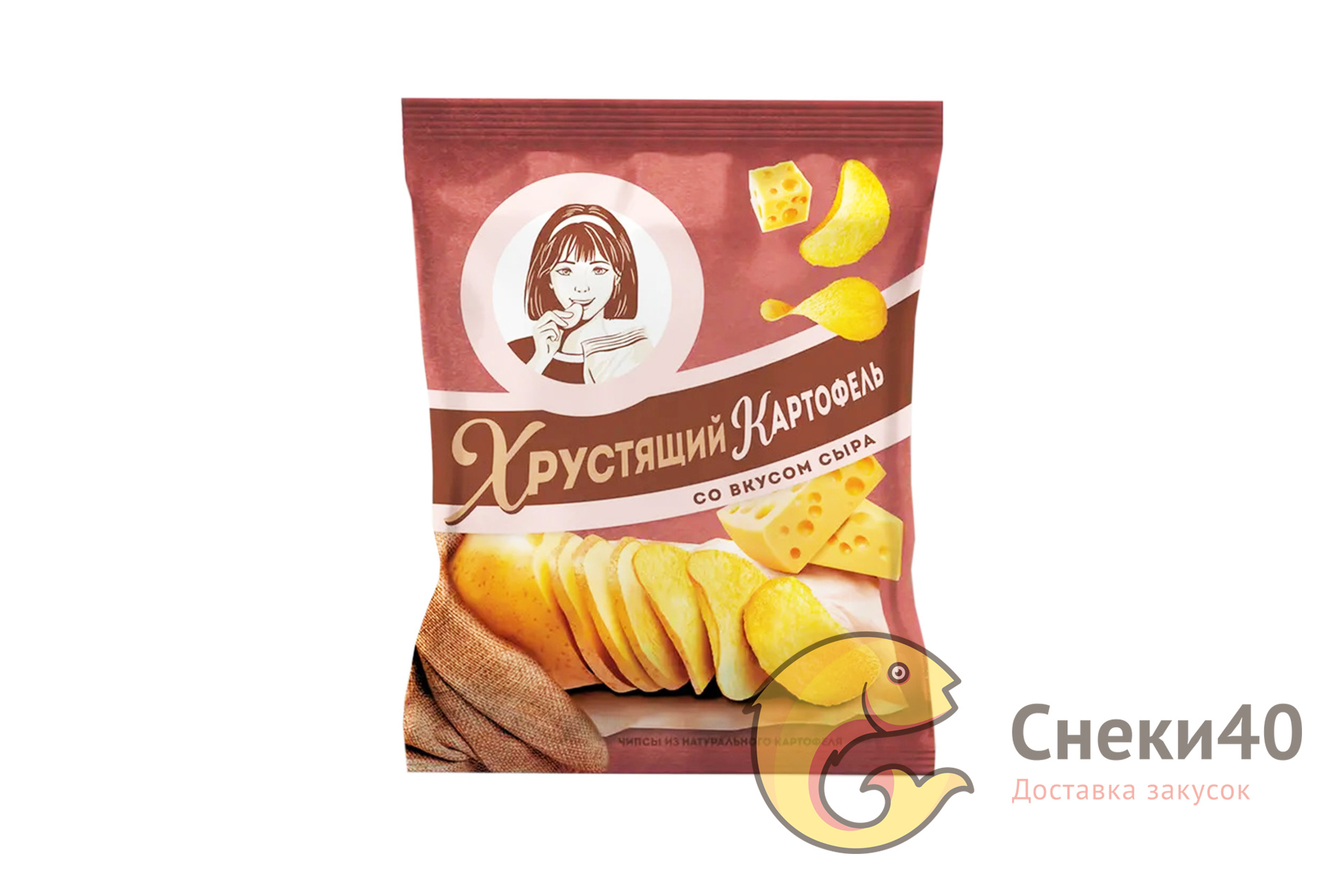 Чипсы Хрустящий картофель в ломтиках 70г Сыр Чипсы Хрустящий картофель в ломтиках 70г Сыр